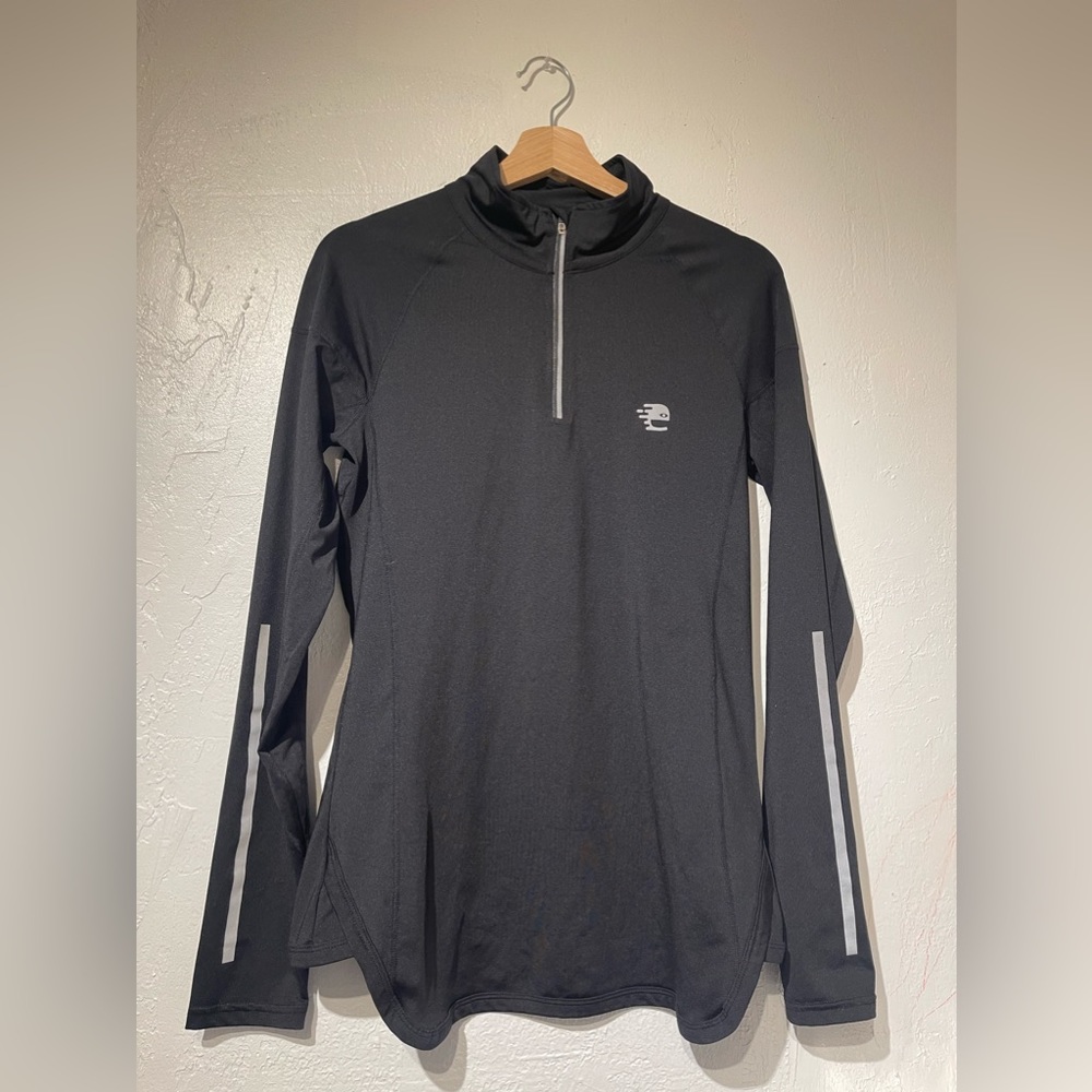 Endomondo Men’s Performance Cycling 1/4 Zip Reflective Long-Sleeve Shirt Size L